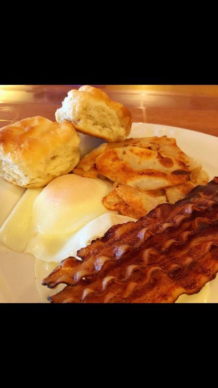 Bacon, biscuits and gravy